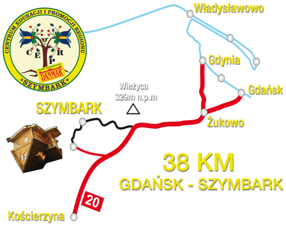 Mapa lokalizacji Szymbarku